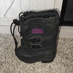 Sorel Black Winter Snow Boots Toddler Size 7